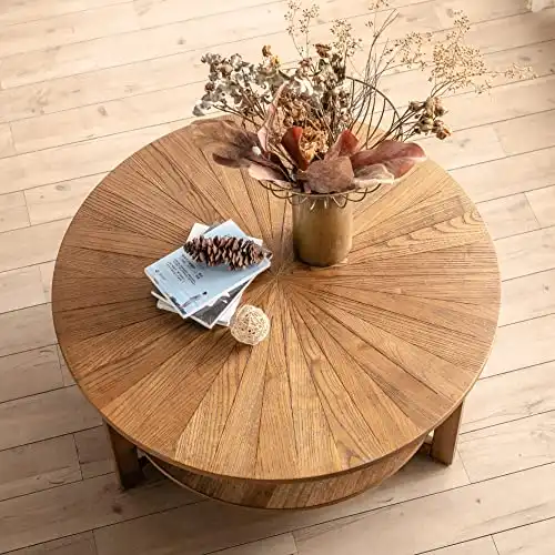 Round Coffee Table for Living Room