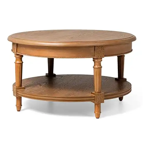 Traditional Round Coffee Table